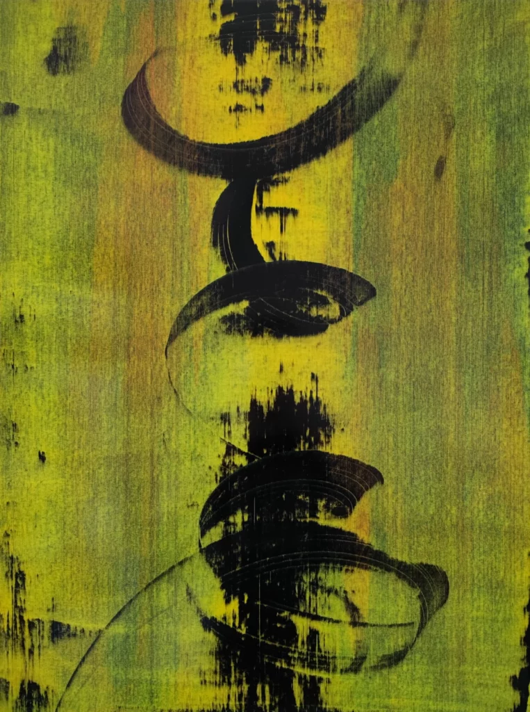 Clinamen VII – Acrylic on canvas – 2022 – 80×60 cm – © Adagp